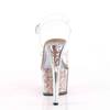 Pleaser - ADORE708G Sandale à bride à la cheville, Pole dance chaussures - Chaussures de pole dance - Champagne/Transparent Product image